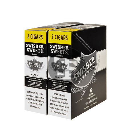 Swisher Sweets Cigarillos 30 Packs of 2 Cigars Black
