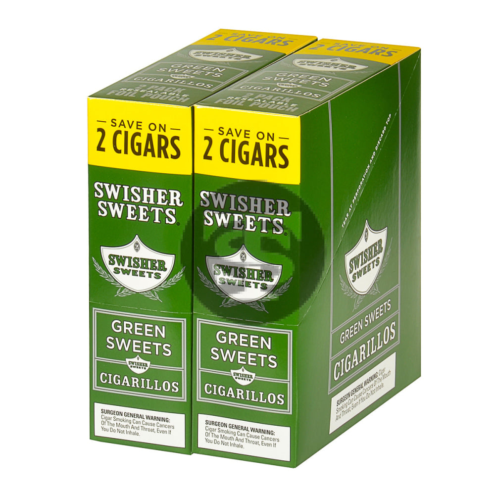 Swisher Sweets Cigarillos 30 Packs of 2 Cigars Green Sweet 3