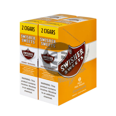 Swisher Sweets Cigarillos 30 Packs of 2 Cigars Honey Banana