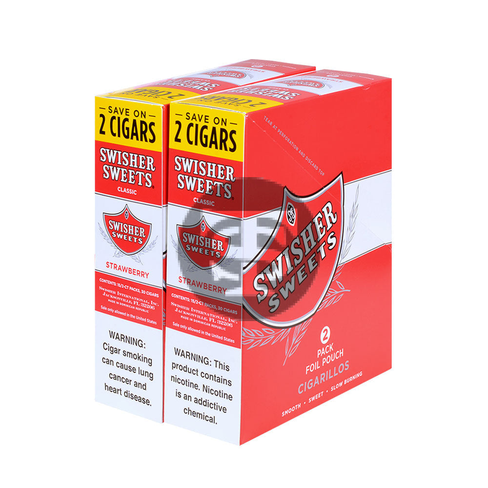 Swisher Sweets Cigarillos 30 Packs of 2 Cigars Strawberry 2