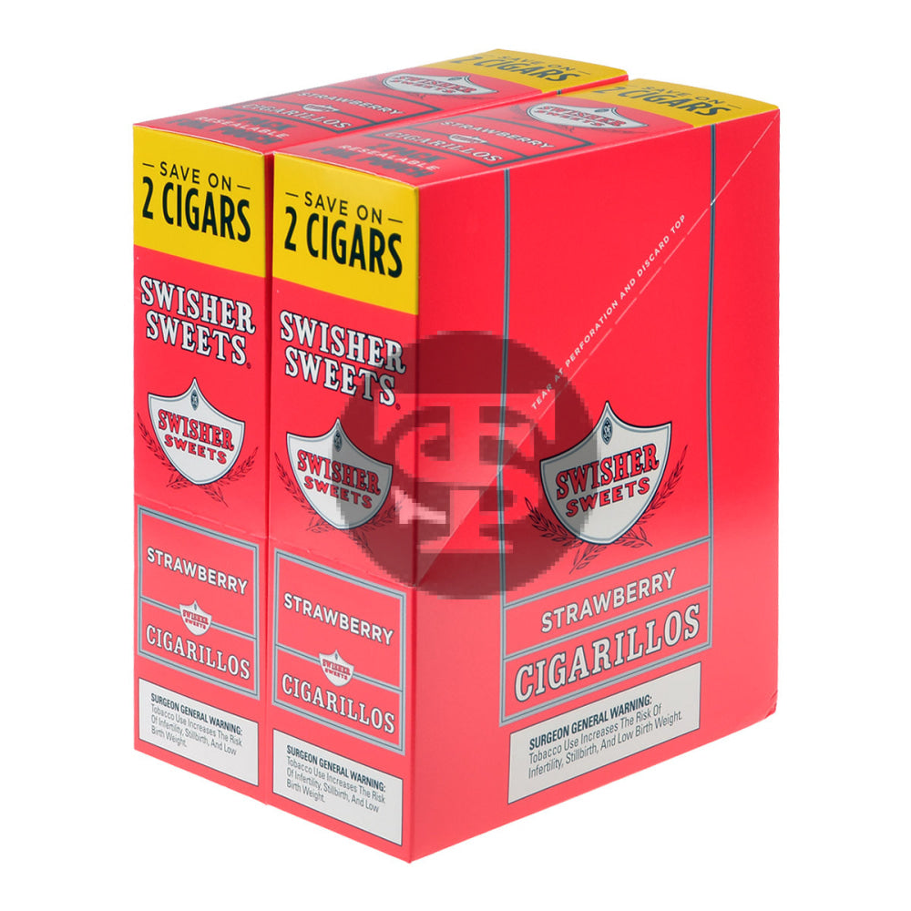 Swisher Sweets Cigarillos 30 Packs of 2 Cigars Strawberry