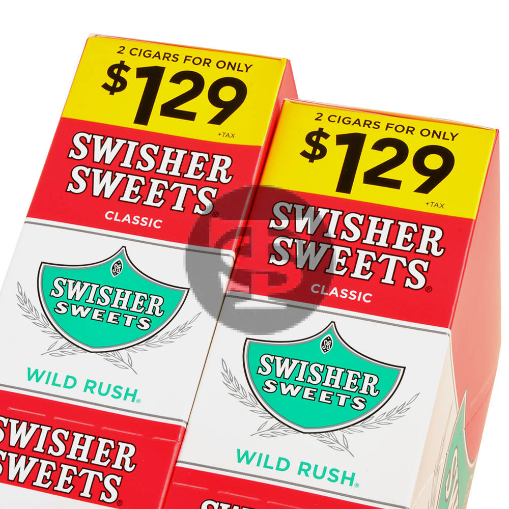 Swisher Sweets Cigarillos 30 Packs of 2 Cigars Wild Rush $1.29