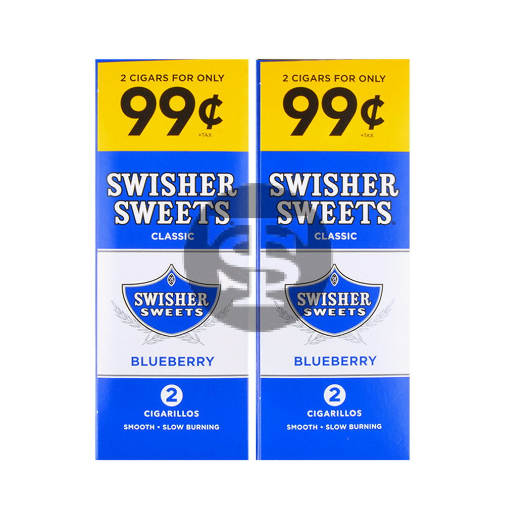 Swisher Sweets Cigarillos 99 Cent Pre Priced 30 Packs of 2 Cigars Blueberry 3