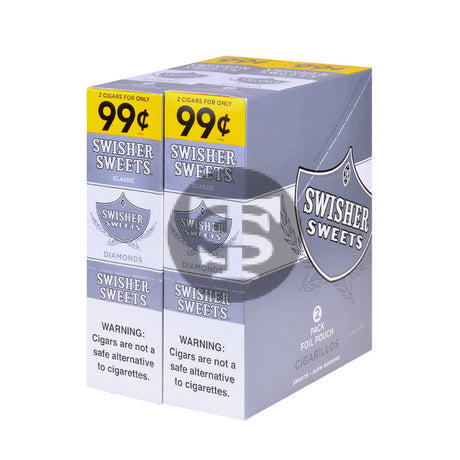 Swisher Sweets Cigarillos 99 Cent Pre Priced 30 Packs of 2 Cigars Diamond 1