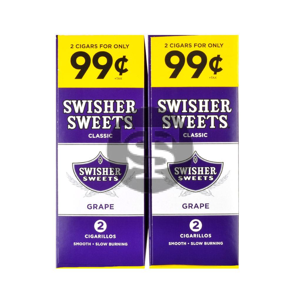 Swisher Sweets Cigarillos 99 Cent Pre Priced 30 Packs of 2 Cigars Grape 3
