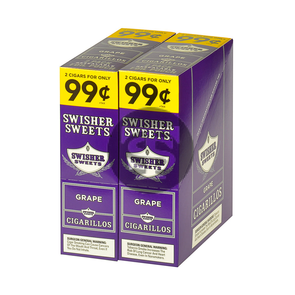 Swisher Sweets Cigars Grape Cigarillos | Pre-Priced 99 cents