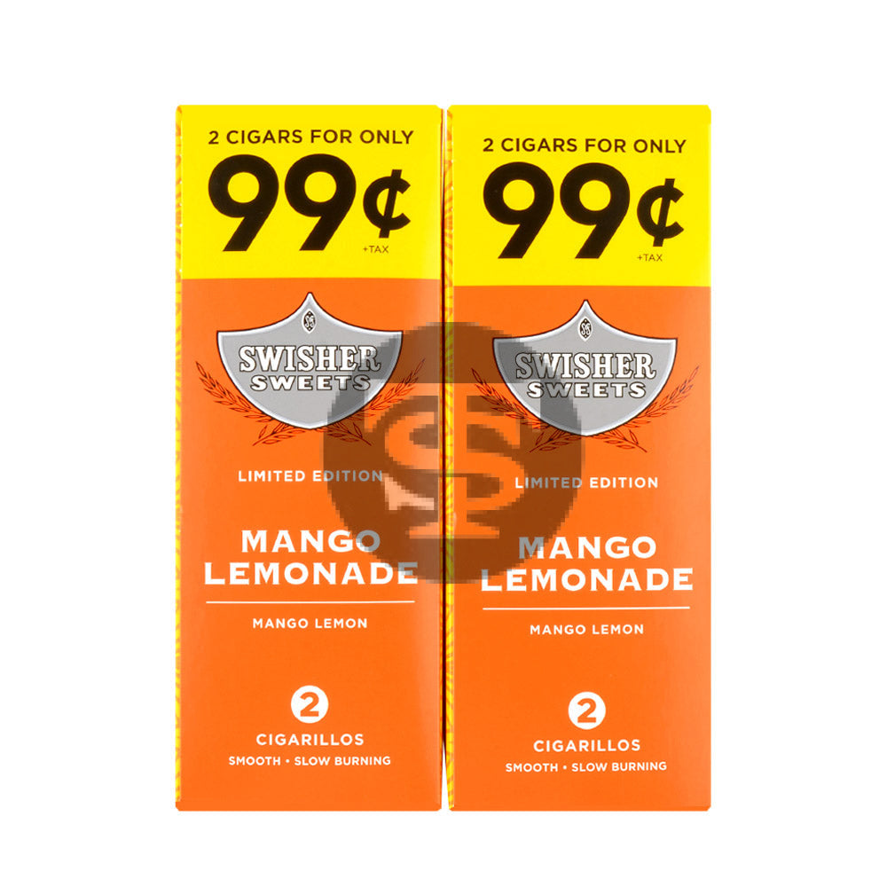 Swisher Sweets Cigarillos 99 Cent Pre Priced 30 Packs of 2 Cigars Mango Lemonade