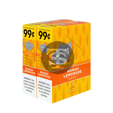 Swisher Sweets Cigarillos 99 Cent Pre Priced 30 Packs of 2 Cigars Mango Lemonade
