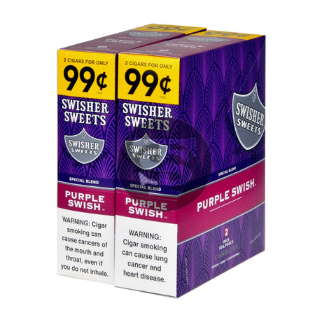 Swisher Sweets Cigarillos 99 Cent Pre Priced 30 Packs of 2 Cigars Purple Swish 1