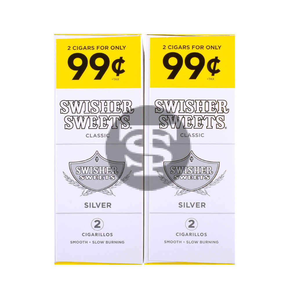 Swisher Sweets Cigarillos 99 Cent Pre Priced 30 Packs of 2 Cigars Silver 2