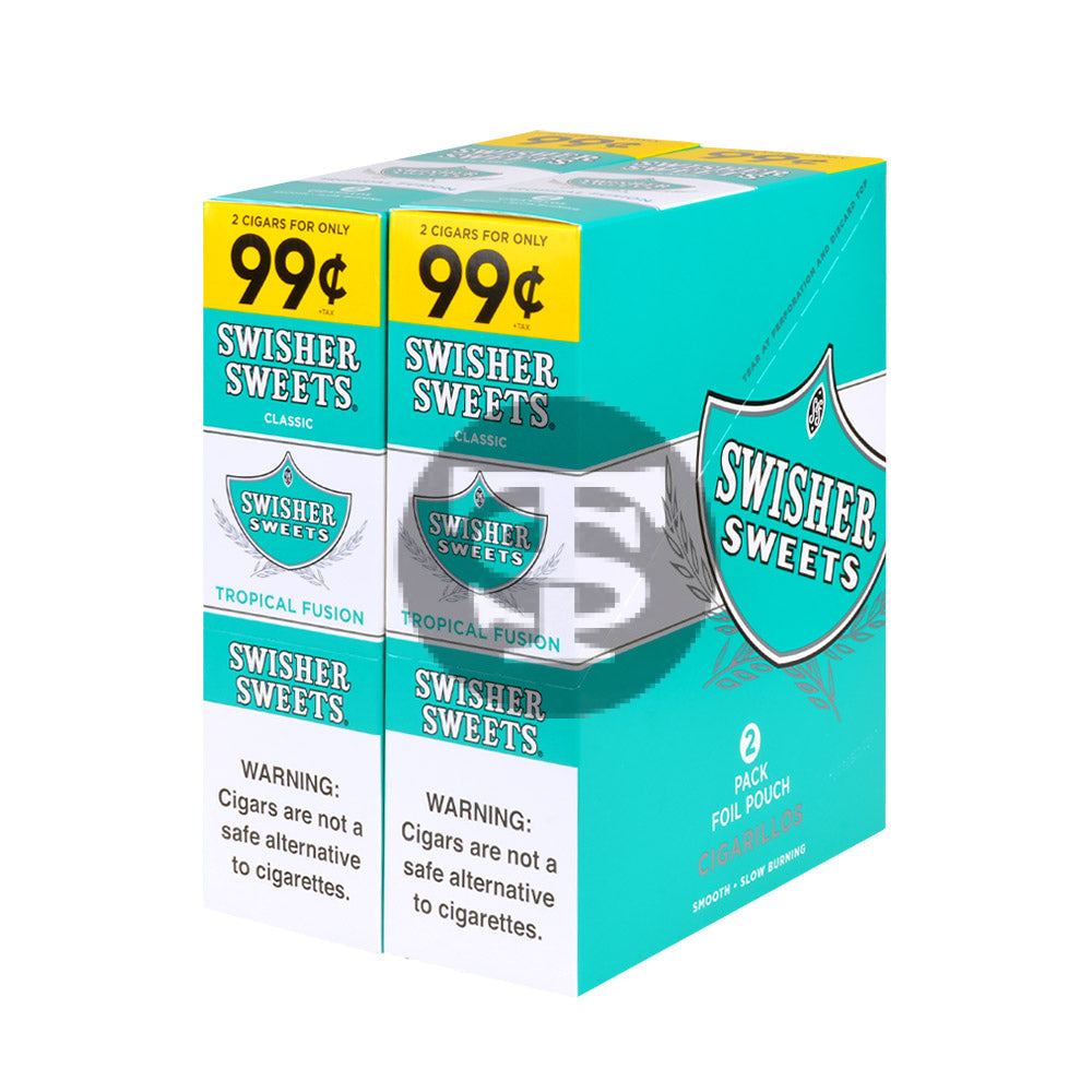 Swisher Sweets Tropical Cigarillos | 99 Cent Pre Priced | 30 Packs