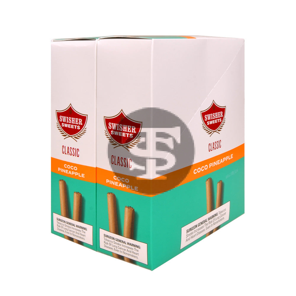 Swisher Sweets Classic Cigarillos $1.39 Pre Priced 30 Packs of 2 Cigars Coco Pineapple