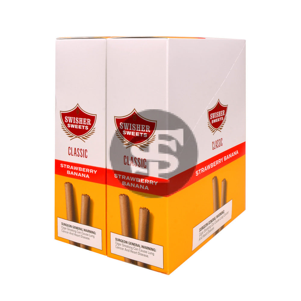 Swisher Sweets Classic Cigarillos $1.39 Pre Priced 30 Packs of 2 Cigars Strawberry Banana