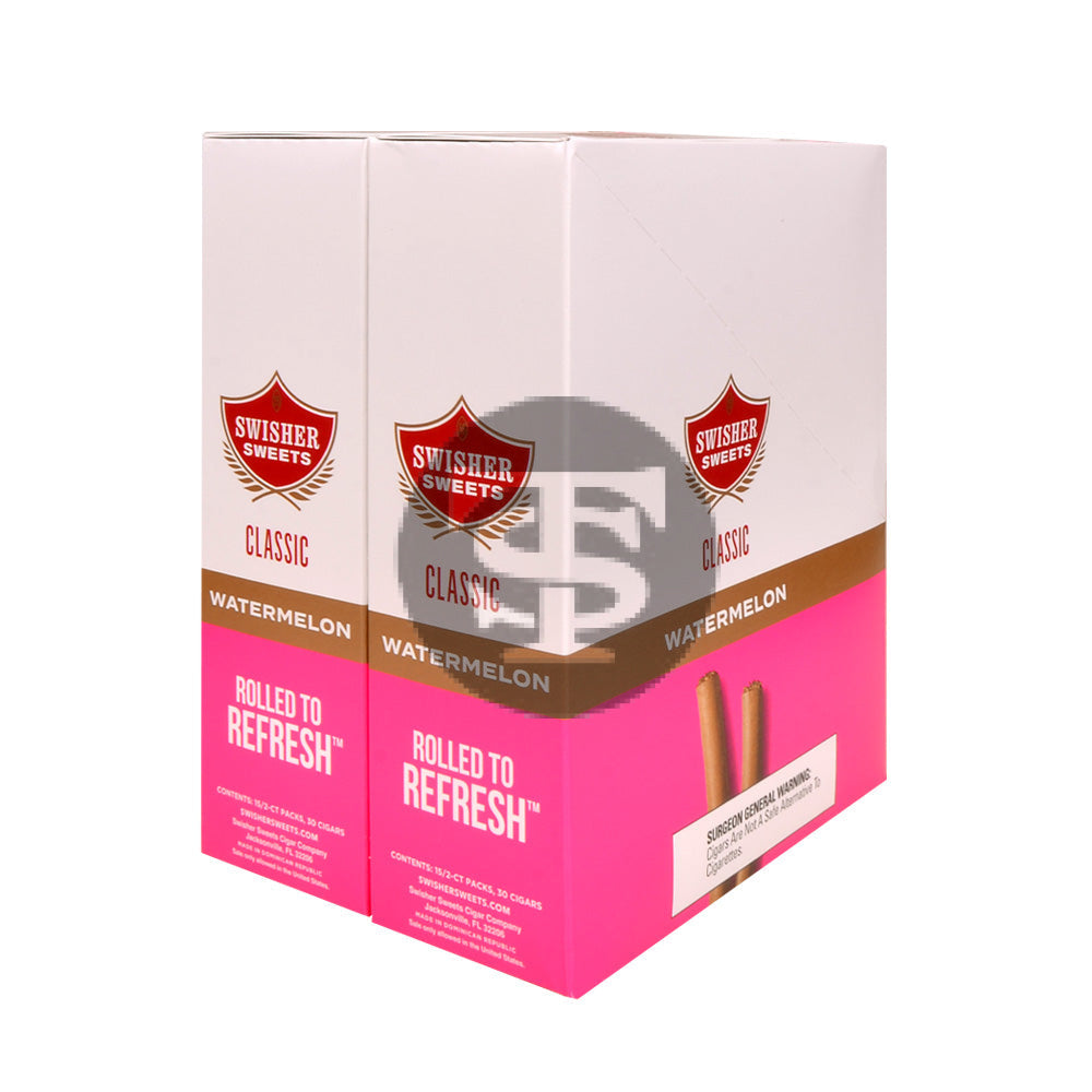Swisher Sweets Classic Cigarillos $1.39 Pre Priced 30 Packs of 2 Cigars Watermelon