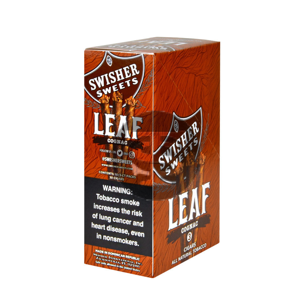 Swisher Sweets Leaf 10/3-ct Pack of 30 Cognac 2