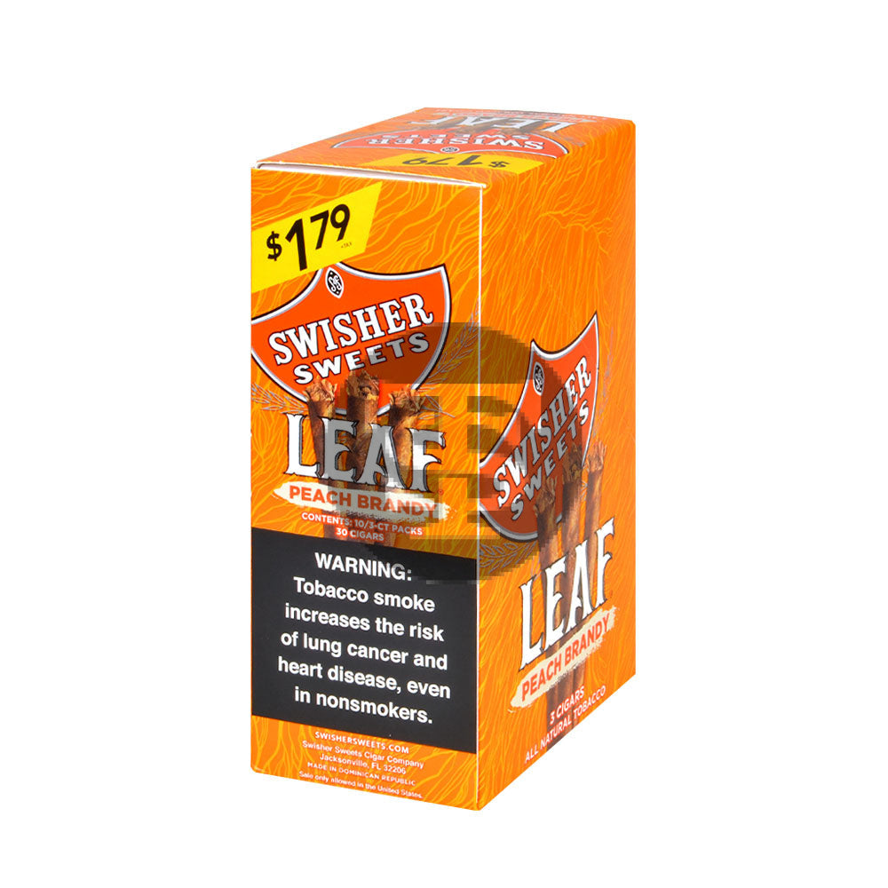Swisher Sweets Leaf 3 for $1.79 Pack of 30 Peach Brandy 1