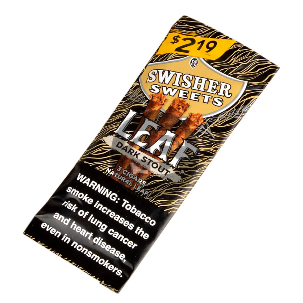 Swisher Sweets Leaf 3 for $2.19 Pack of 30 Dark Stout