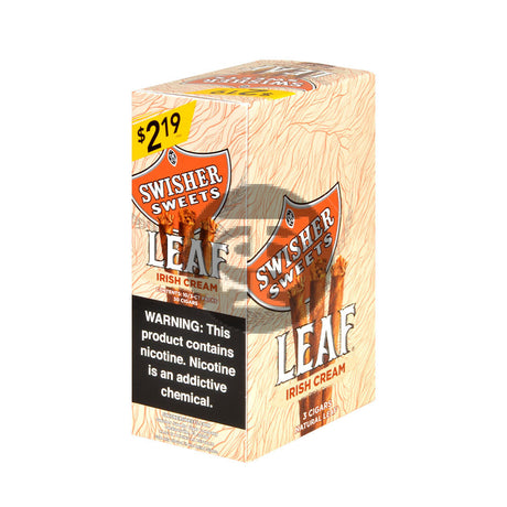 Swisher Sweets Leaf 3 for $2.19 Pack of 30 Irish Cream