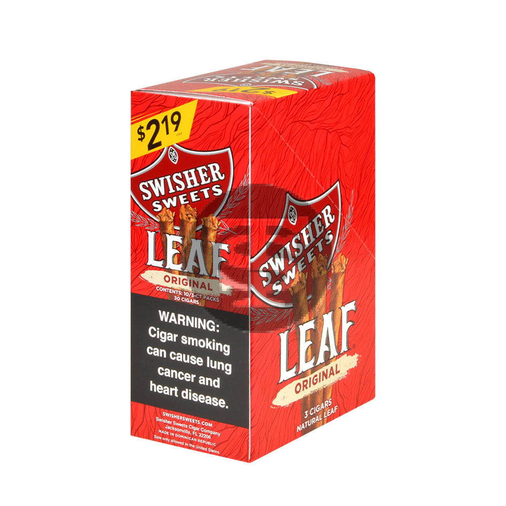 Swisher Sweets Leaf 3 for $2.19 Pack of 30 Original