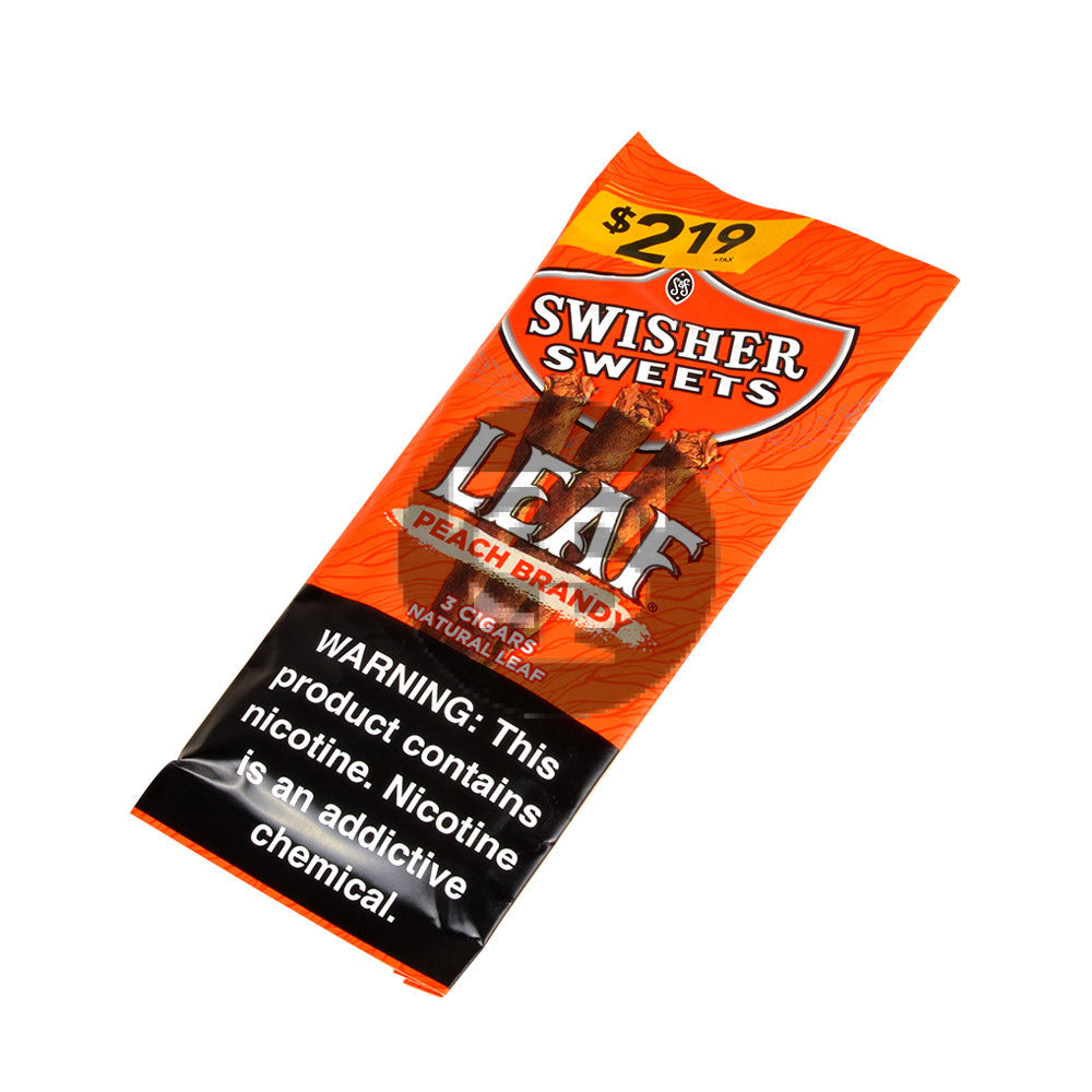 Swisher Sweets Leaf Peach Brandy Cigarillos | 3 for $2.19 | Buy