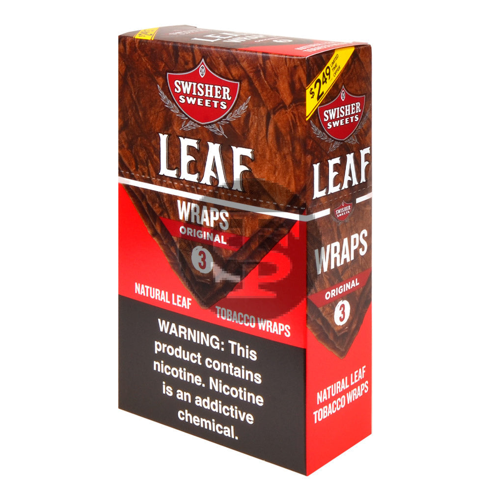Swisher Sweets Leaf Wraps $2.49 Original 10 packs of 3