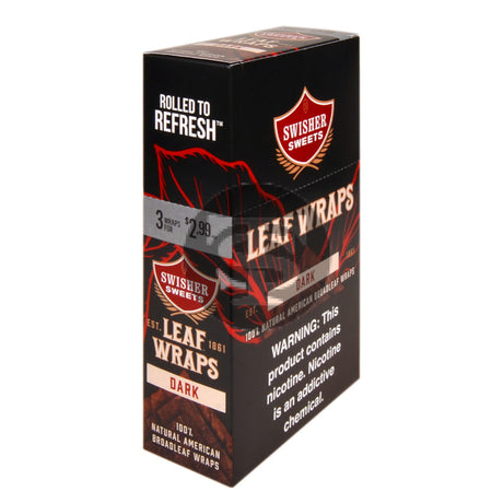 Swisher Sweets Leaf Wraps $2.99 Dark 10 packs of 3