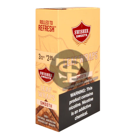 Swisher Sweets Leaf Wraps $2.99 Smooth 10 packs of 3