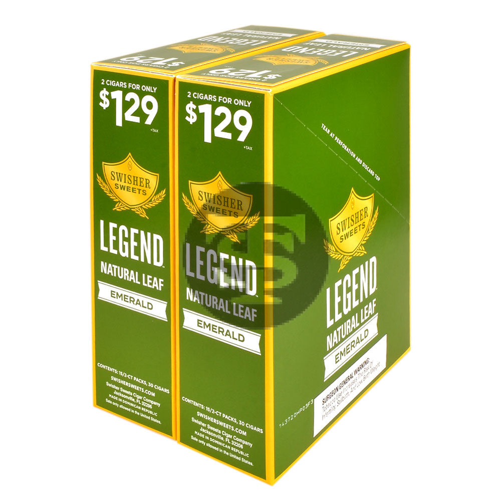 Swisher Sweets Legend Emerald Cigarillos 30 pouches of 2 $1.29 pre-price