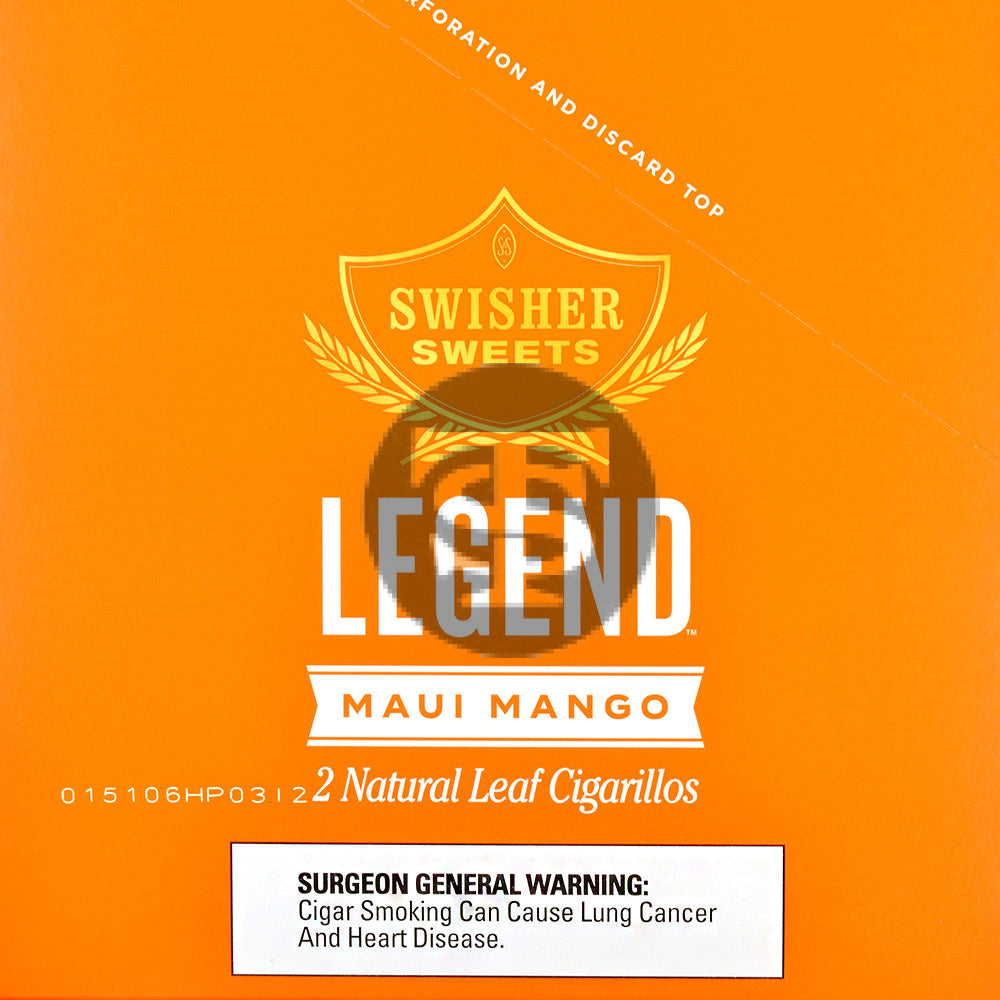 Swisher Sweets Legends Maui Mango Cigarillos, 15 pouches of 2