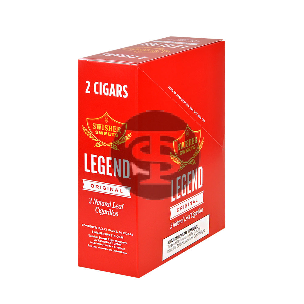 St. Leger Little Cigars スワスティカ　シガーフェルト Swisher Sweets Legends Original Cigarillos, 15 pouches of 2