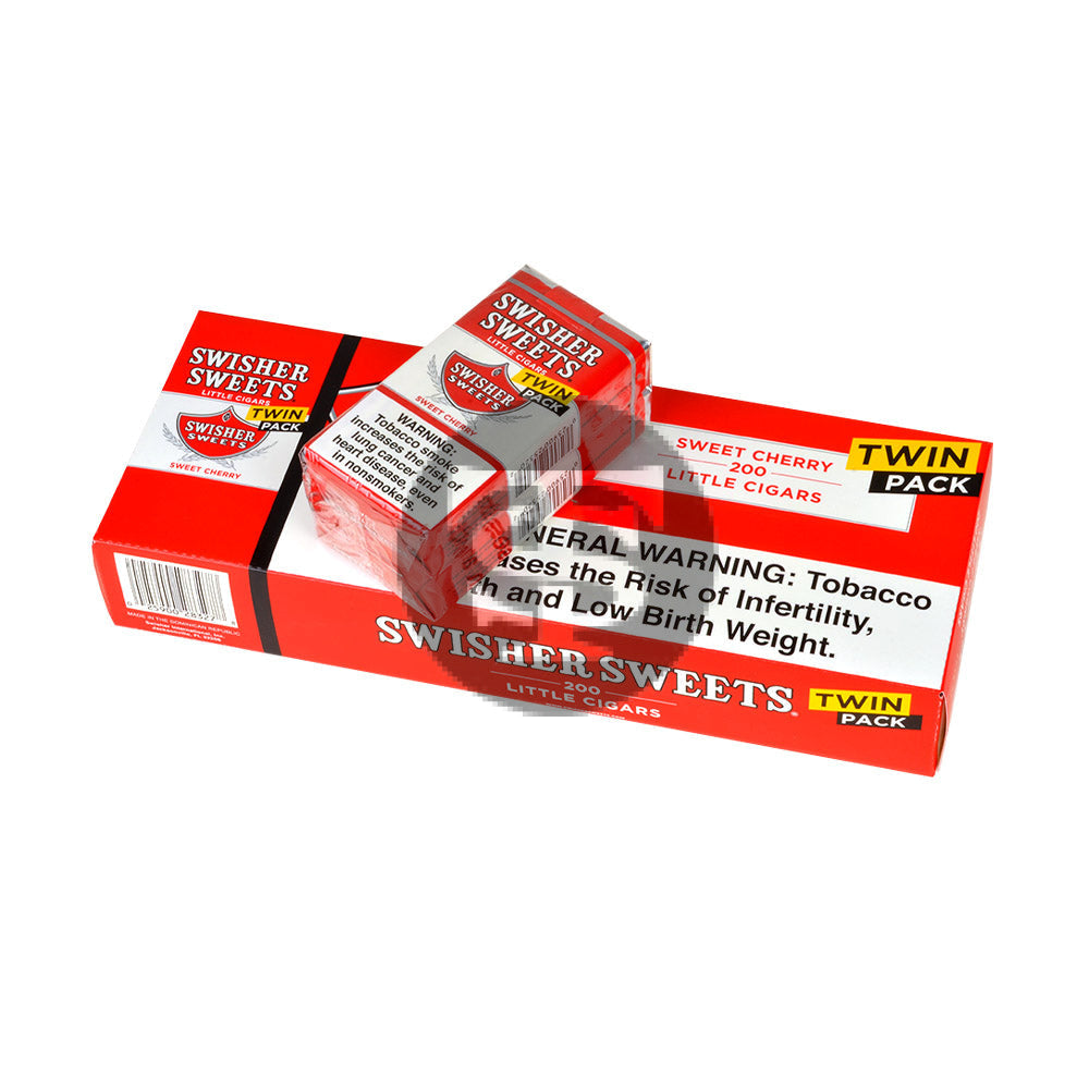 Swisher Sweets Little Cigars 100mm Twin Pack 5 Packs of 40 Cherry