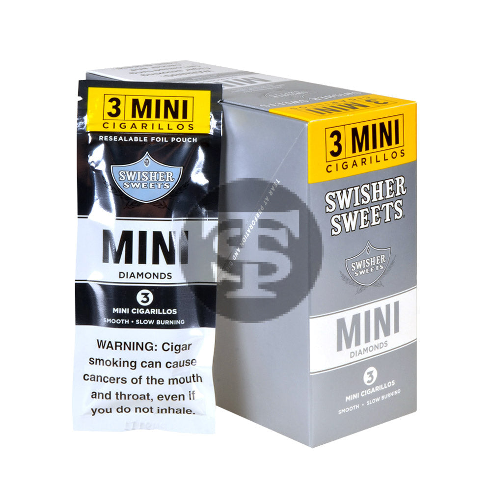 Swisher Sweets Mini Cigarillos Diamonds 15 Pouches of 3 3