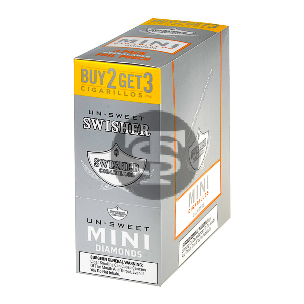 Swisher Sweets Mini Cigarillos Diamonds 15 Pouches of 3 4