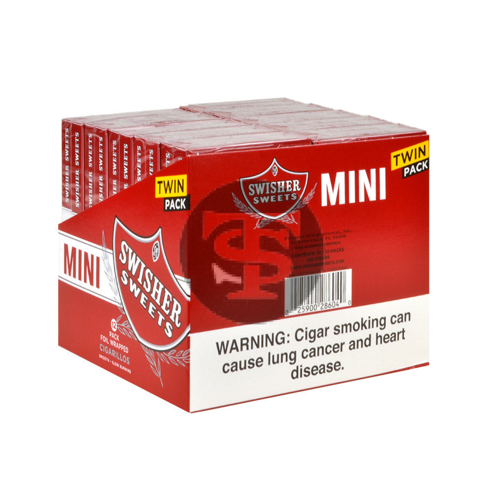 Swisher Sweets Mini Cigarillos Twin 20 Packs of 6 Cigars Sweet