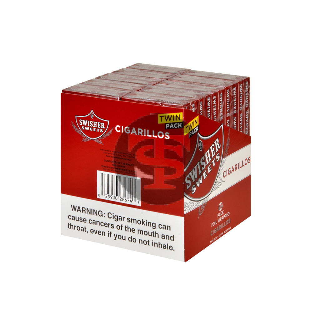 Swisher Sweets Twin Cigarillos Regular – Tobacco Stock
