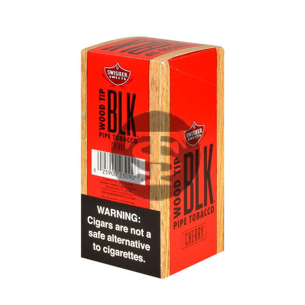 Swisher Sweets Wood Tip BLK Pack of 25 Cigars Cherry