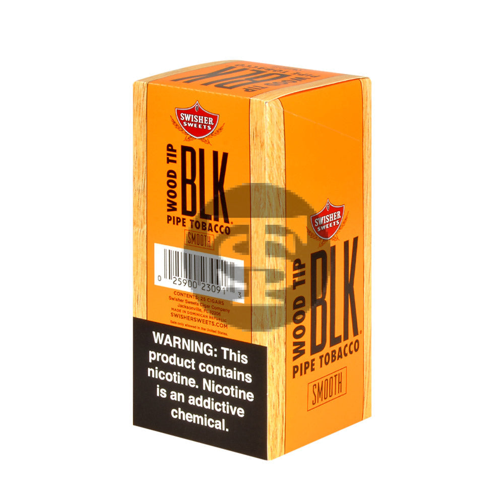 Swisher Sweets Wood Tip BLK Pack of 25 Cigars Smooth