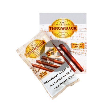 Throwback Russian Cream Cigars 8 packs of 5