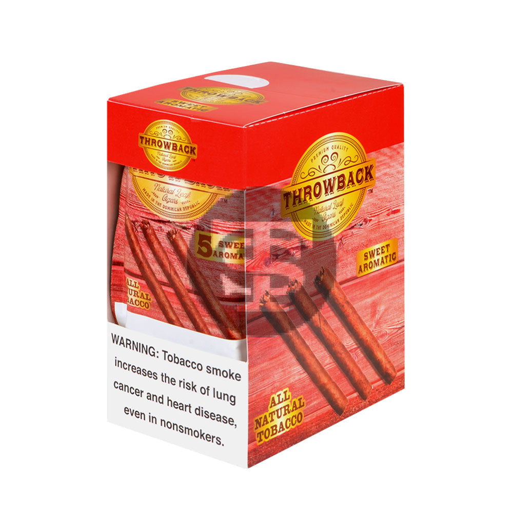 Throwback Sweet Aromatic Cigars 8 packs of 5