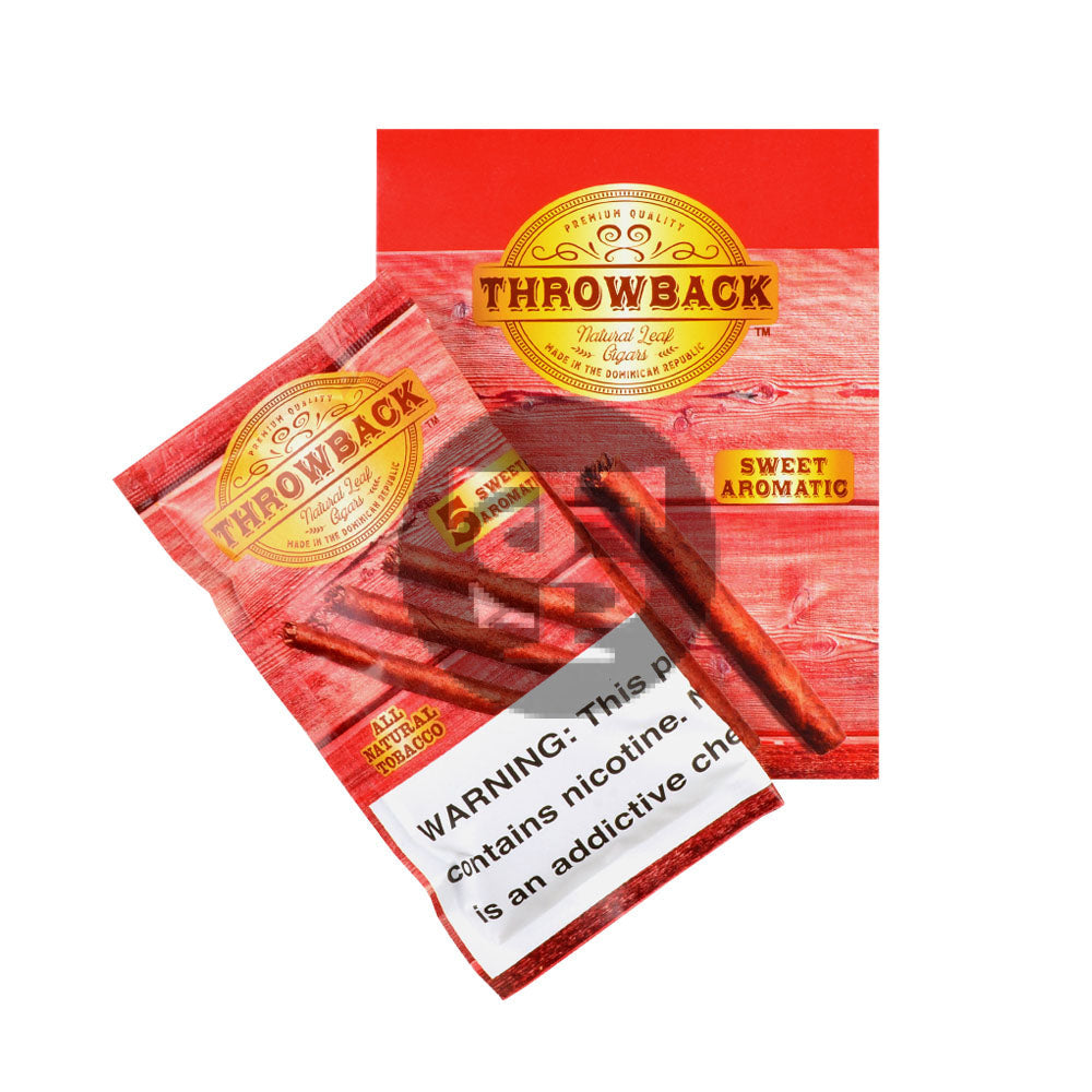 Throwback Sweet Aromatic Cigars 8 packs of 5
