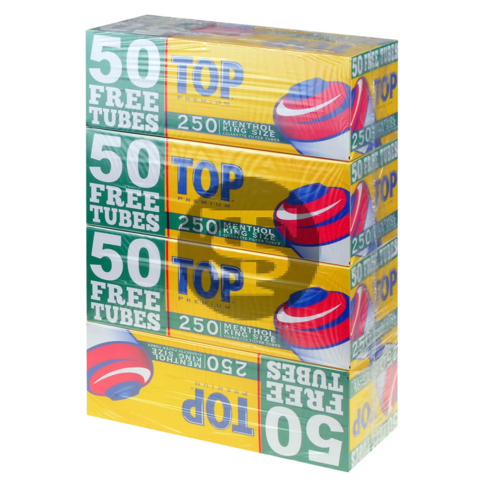 Top Premium Filter Tubes King Size Menthol 4 Cartons of 250 1
