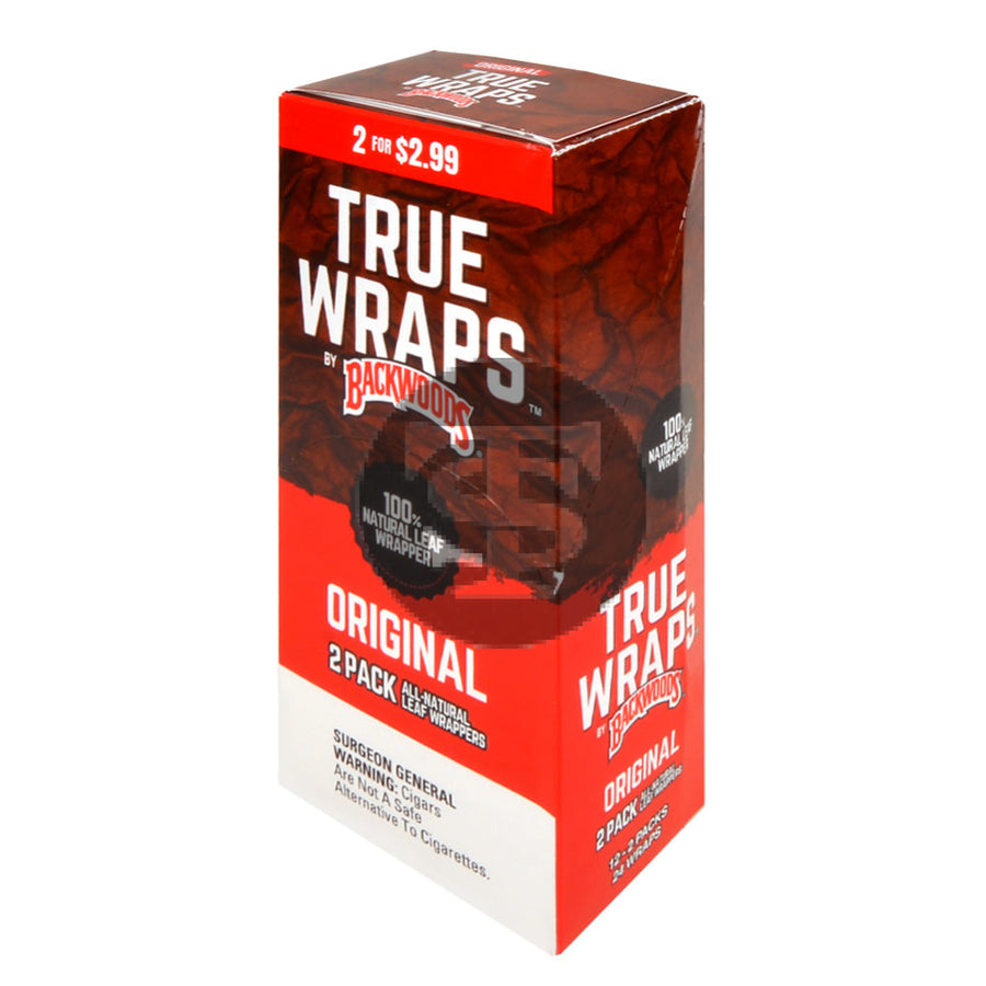True Wraps Original | All Natural Leaf | $2.99 | By Backwoods – Tobacco ...