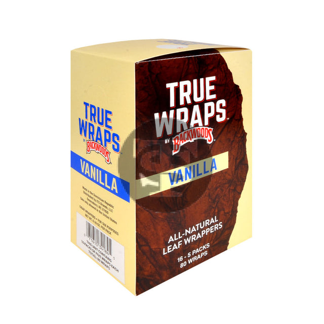 True Wraps Vanilla | All Natural Leaf | By Backwoods – Tobacco Stock
