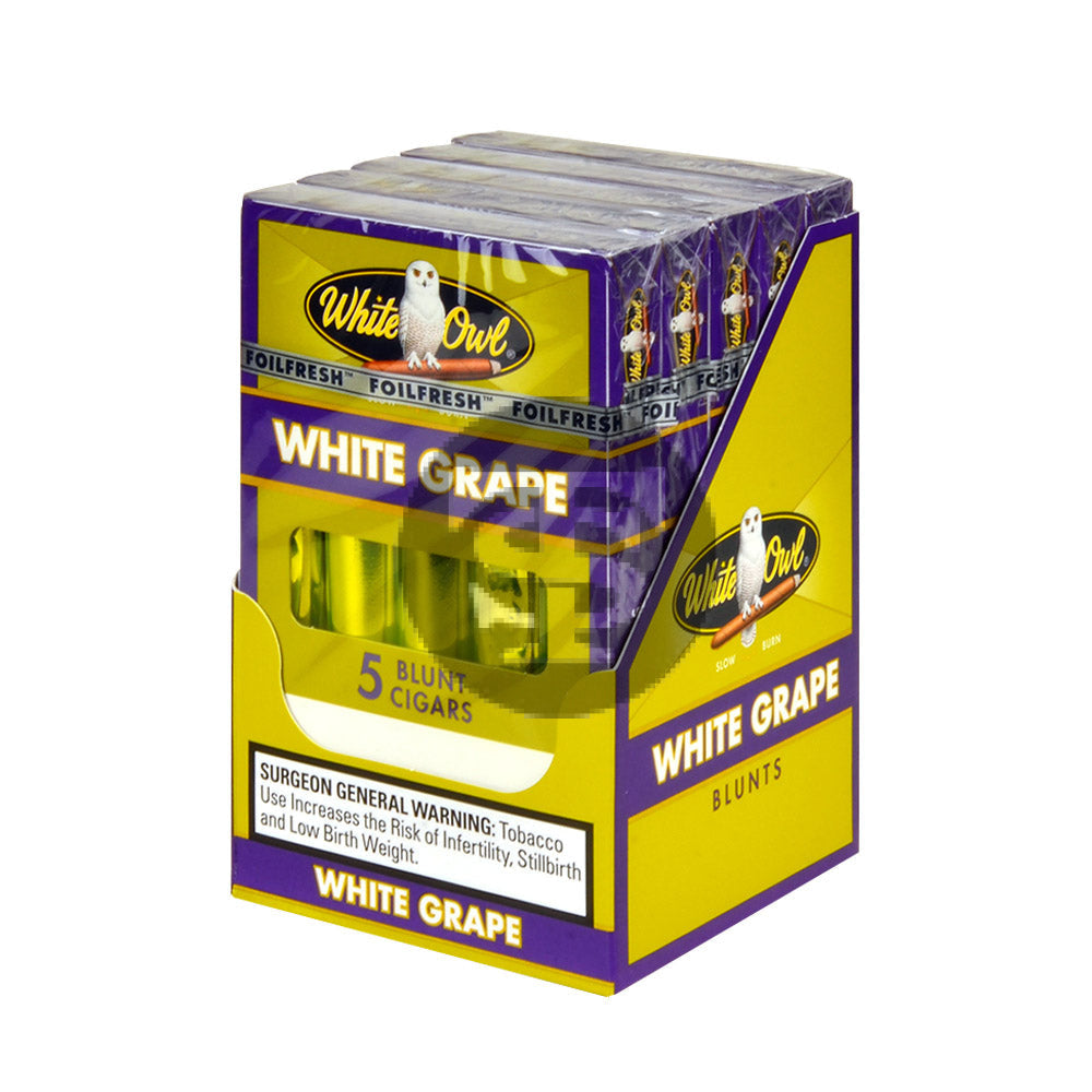 White Owl Blunts 5 Packs of 5 White Grape 1