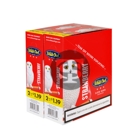 White Owl Cigarillos $1.19 Pre Priced 30 Packs of 2 Cigars Strawberry