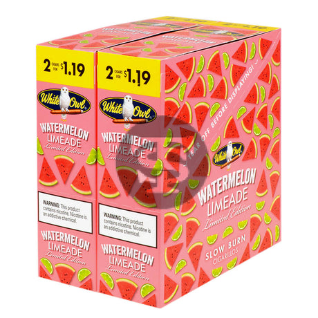 White Owl Cigarillos $1.19 Pre Priced 30 Packs of 2 Cigars Watermelon Limeade