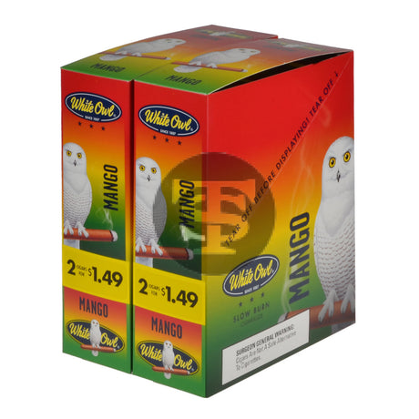 White Owl Cigarillos 1.49 Pre Priced 30 Packs of 2 Cigars Mango 1