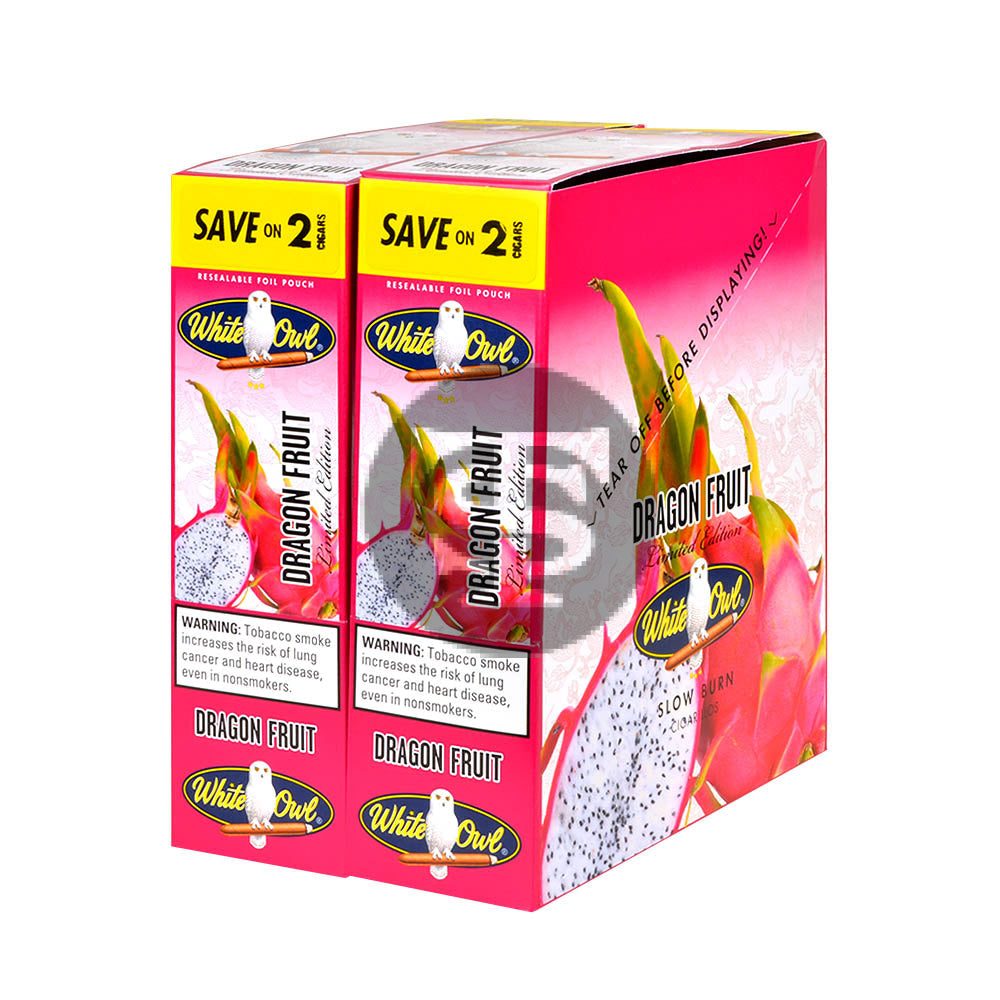 White Owl Cigarillos 30 Packs of 2 Cigars Dragon Fruit
