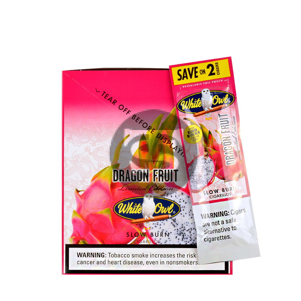 White Owl Cigarillos 30 Packs of 2 Cigars Dragon Fruit