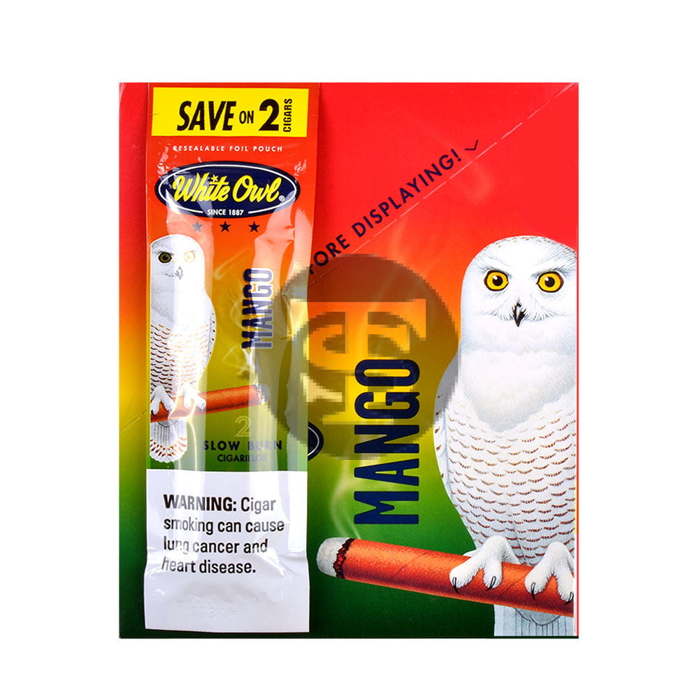 White Owl Cigarillos 30 Packs of 2 Cigars Mango